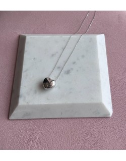 COLLANA CON CUORE BOMBATO GRANDE